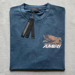 Amiri Men's Navy Color Casual T-shirt XLarge Size